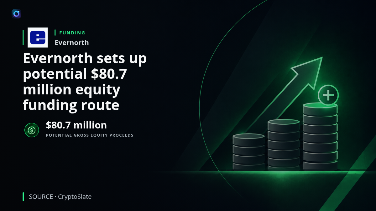 Evernorth establishes a conditional equity financing facility with Cantor Fitzgerald that could fund additional XRP purchases.